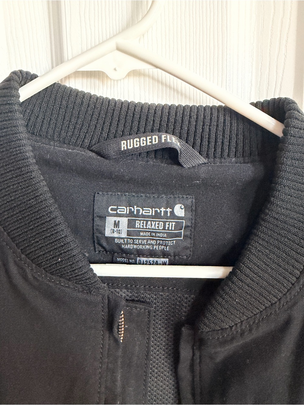 Carhartt Black Relaxed-Fit Bomber Style Jacket - Picture 2 of 3